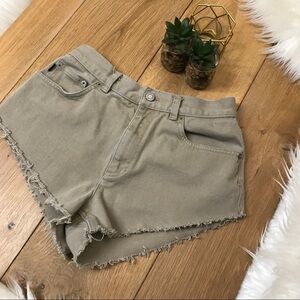 Ralph Lauren Tan High Waisted Cut Off Shorts #332